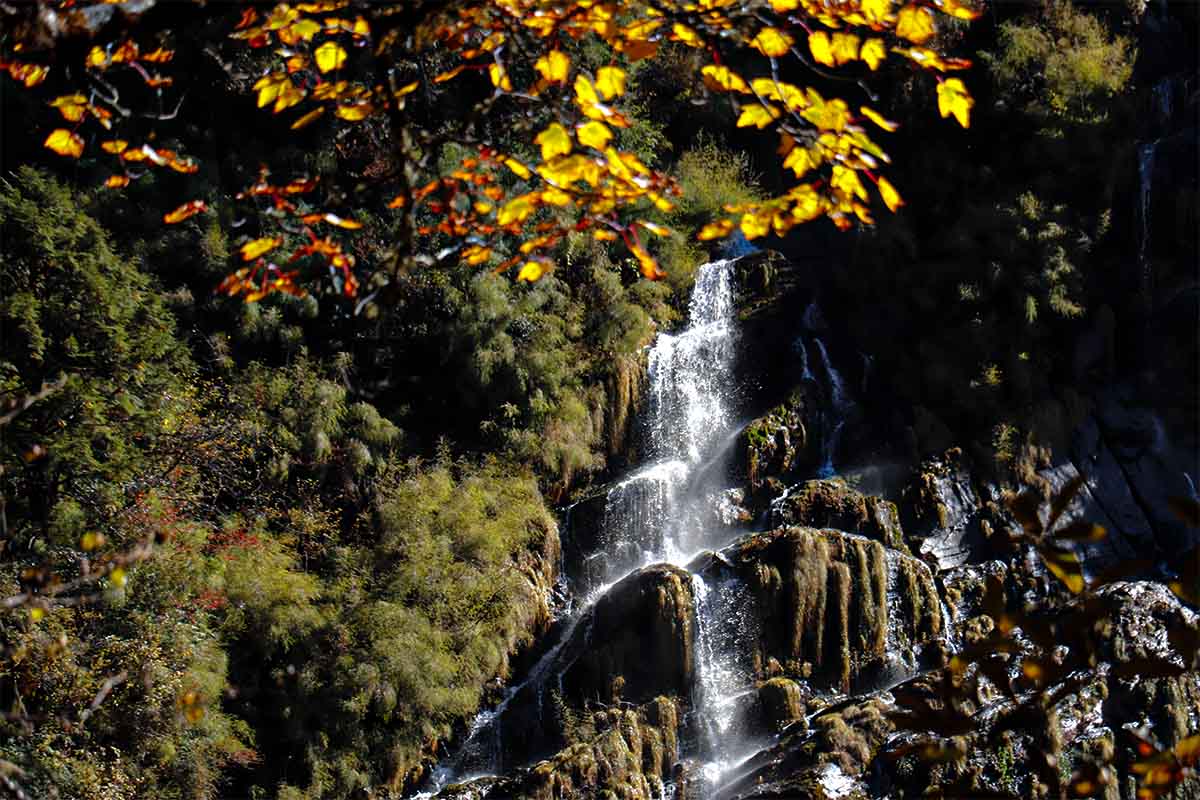 Waterfall in Annapurna Base Camp